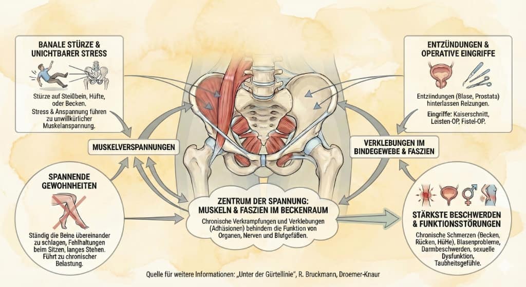 Übersicht: Beckenprobleme - Ursachen - Praxis Bruckmann