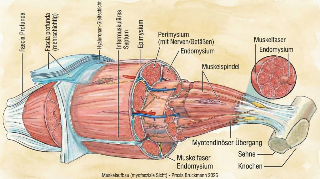 Die Motoren des Schmerzes - Muskelmodell, myofaszial - Praxis Bruckmann 2026