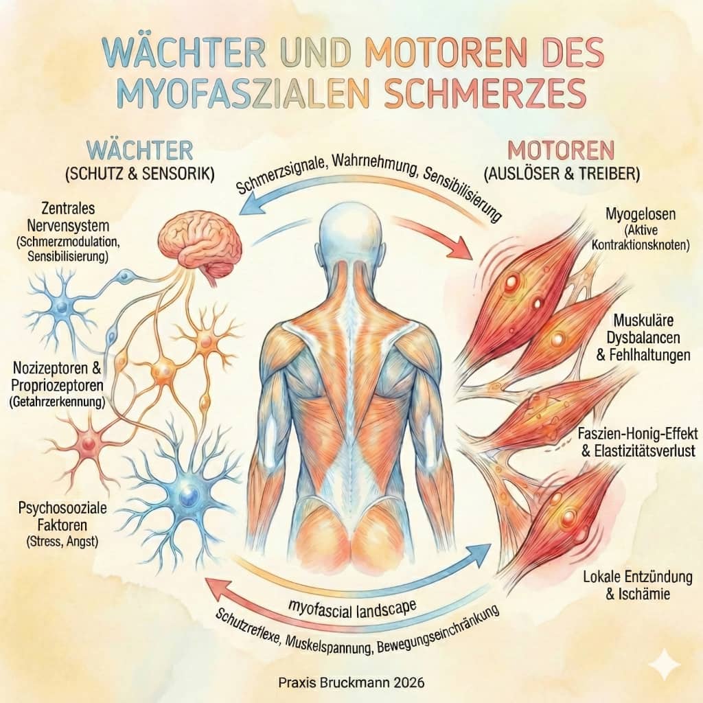 Wächter und Motoren des myofaszialen Schmerzes - Praxis Bruckmann 2026